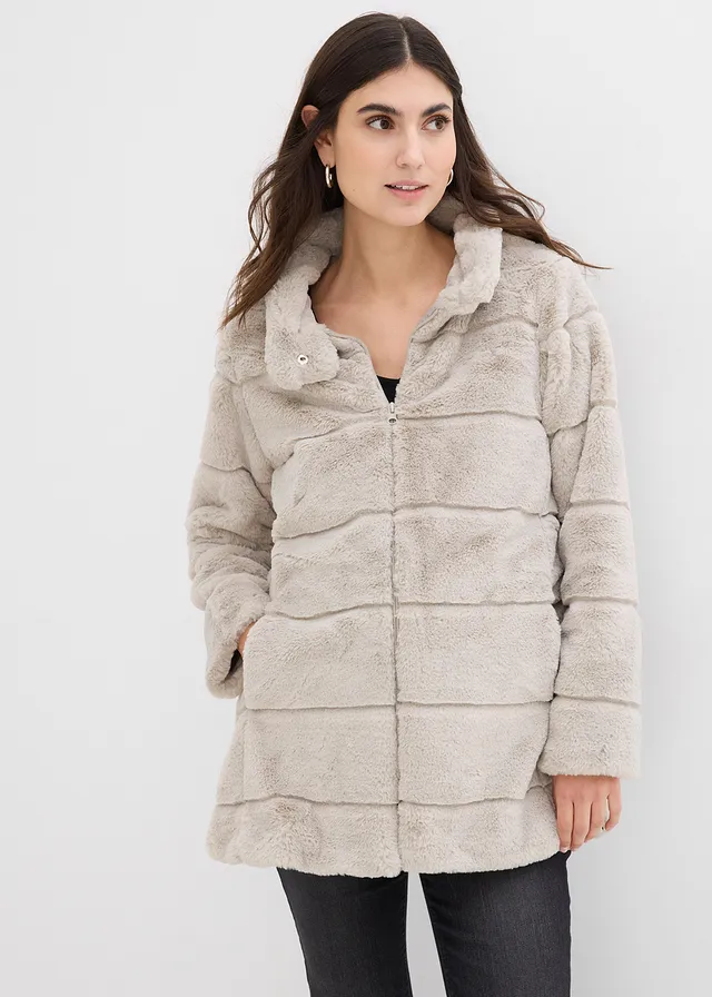 Veste de grossesse douillette, Couleur: gris clair