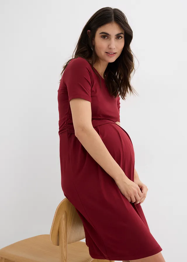 Robe de grossesse 2en1 en viscose, fonction allaitement discrète • grenade • product-page.page-title-suffix