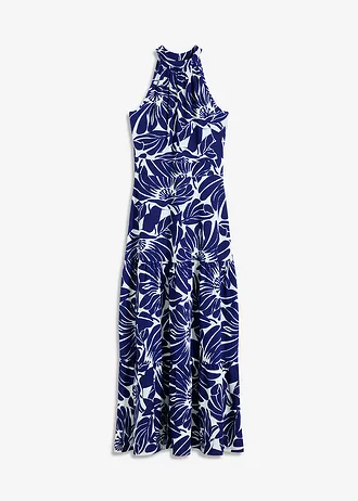 Robe longue imprimée • crème/bleu floral • Boutique bonprix