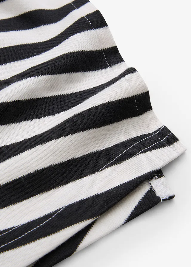 Jupe longue 100% coton • noir/blanc cassé rayé • product-page.page-title-suffix
