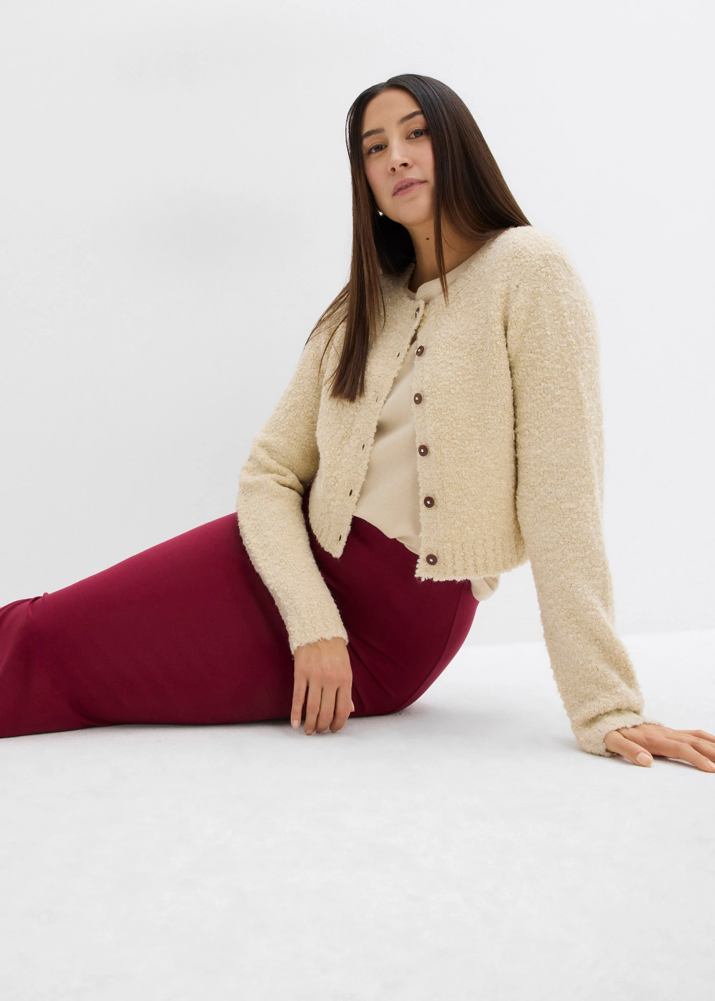 Žerzejová sukně z měkké viskózy • rododendronově červená • bonprix obchod