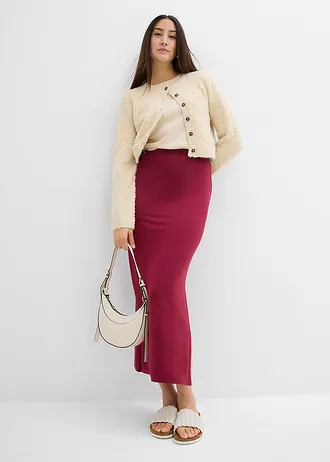 Žerzejová sukně z měkké viskózy • rododendronově červená • bonprix obchod