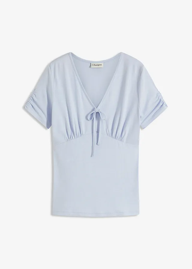 Bluză tricot cu fronseuri
