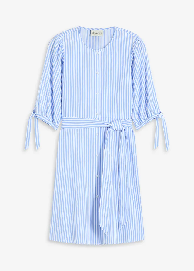 Blúzkové šaty, pásikované