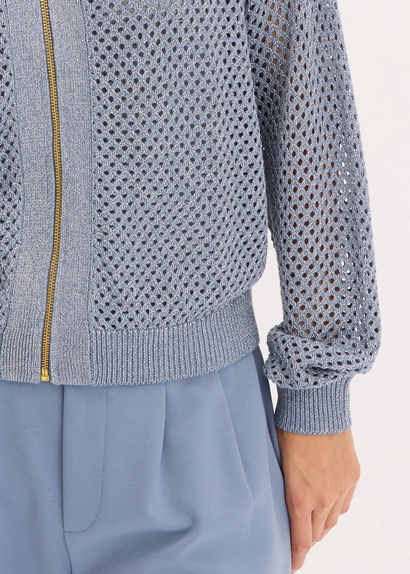 Vest • rookblauw/zilver • bonprix online shop