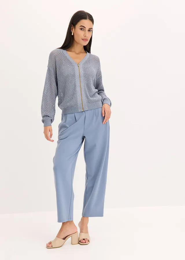 Gilet en maille • bleu fumé-argenté • product-page.page-title-suffix