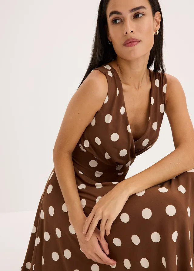 Robe en jersey à pois • marron clair pois beige sable • product-page.page-title-suffix