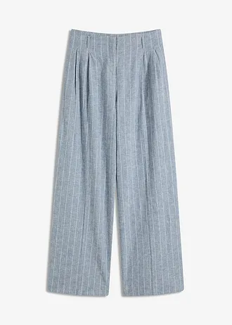 Pantalon à pinces en lin majoritaire