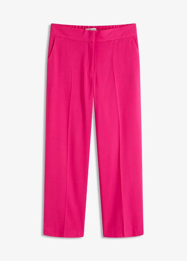 Pantalon 3/4 droit, fendu en bas