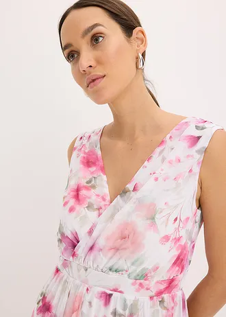 mintás necc ruha • gyapjúfehér/virágmintás • bonprix áruház