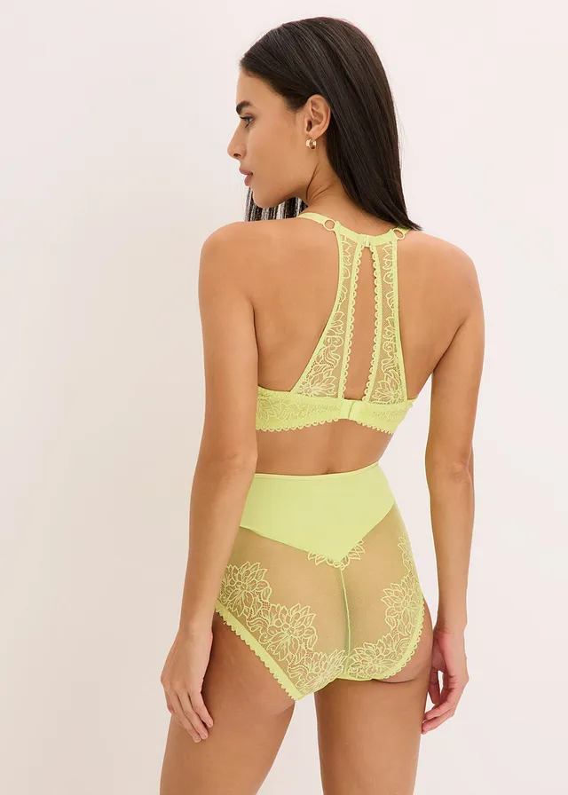 BH met beugel en sierlijk kant • mintgroen • bonprix online shop