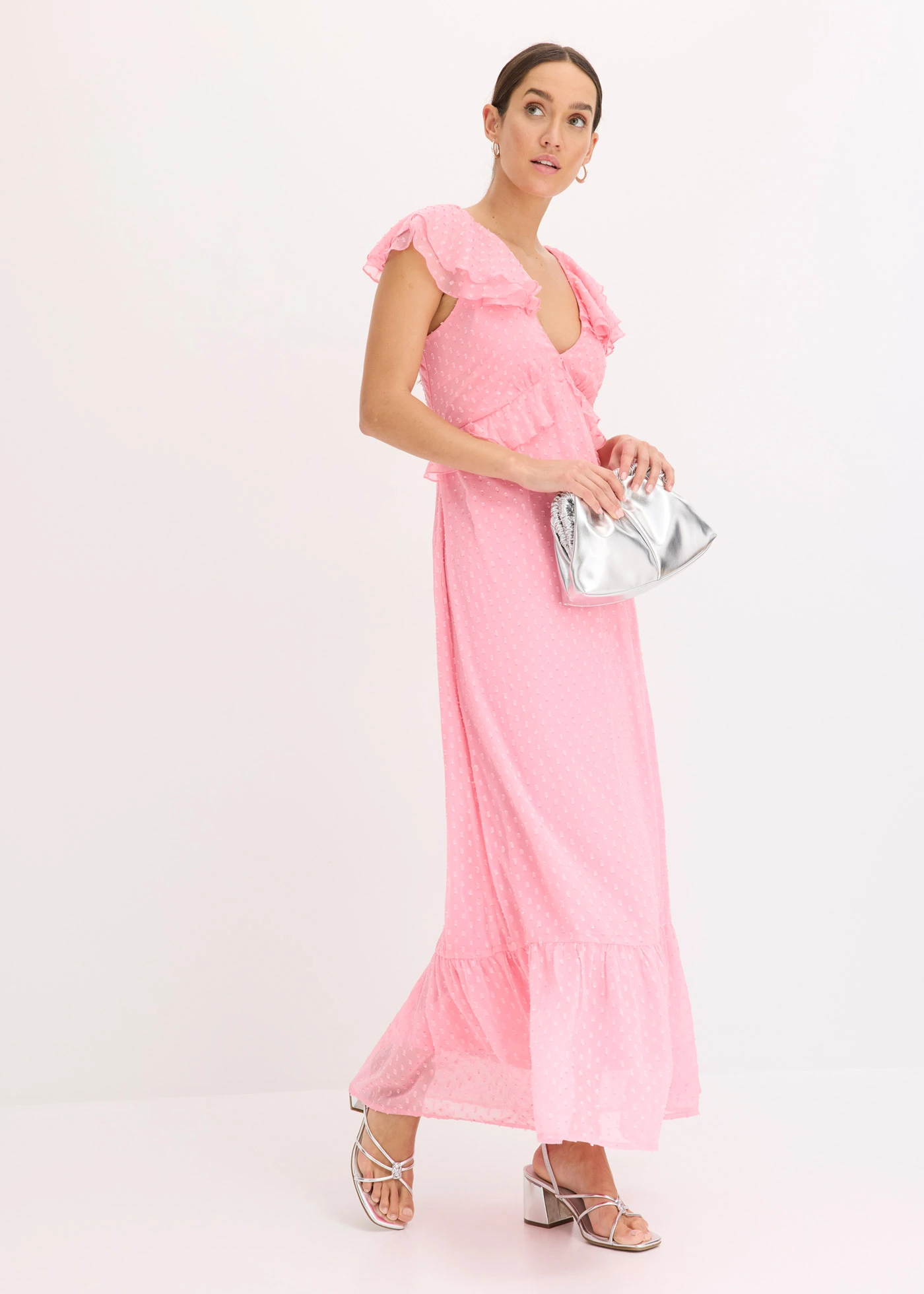 Maxi jurk • knalroze • bonprix online shop