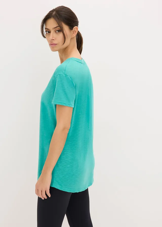 Lot de 2 T-shirts techniques à séchage rapide, Couleur: émeraude + noir