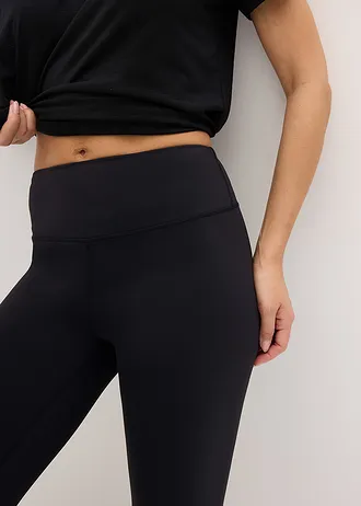 Colanți Capri sport ultra-ușori cu talie confort • negru • magazin bonprix