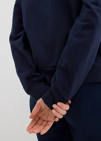 Oversized sweater met borduurwerk • donkerblauw • bonprix online shop