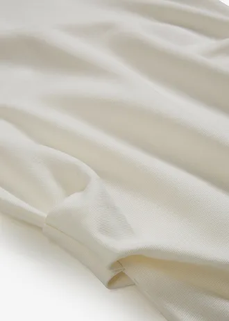 Midi šaty z jemné směsi s viskózou • přírodní bílá • bonprix obchod