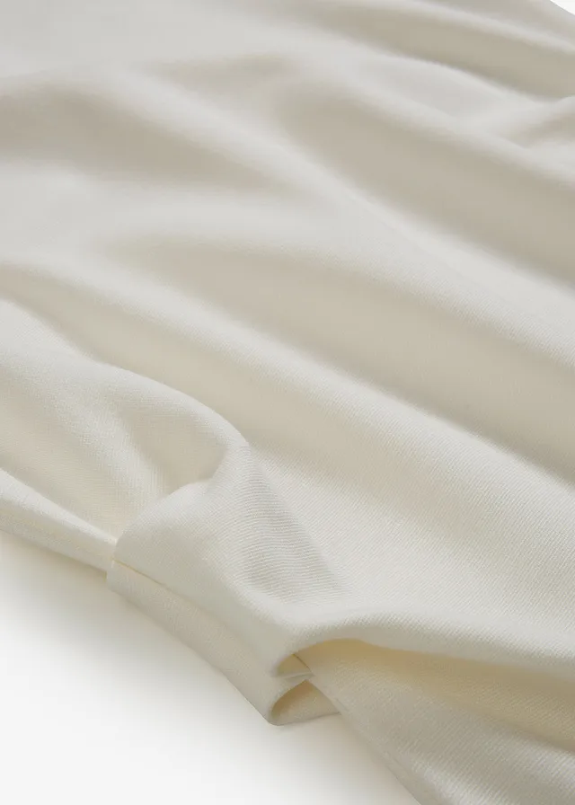 Midi jurk van soepel vallende viscose • wolwit • product-page.page-title-suffix