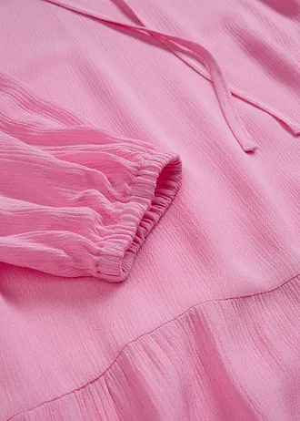 Tunikové šaty ze splývavé viskózy • růžová • bonprix obchod