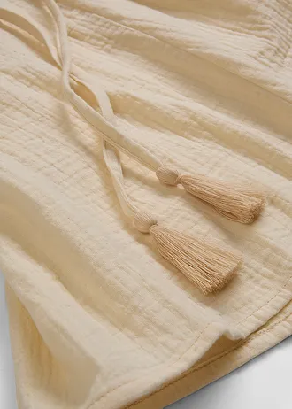 Mini jurk in skaterlook met ceintuur en 3/4 mouwen • poudre • bonprix online shop