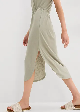 Jersey jurk van een viscosemix • zeegras gemêleerd • bonprix online shop