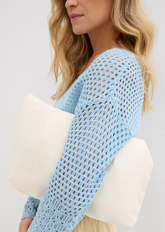 Lichte ajour trui • ijsblauw • bonprix online shop