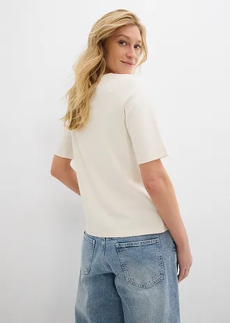 T-shirt 100% coton, Couleur: ecru