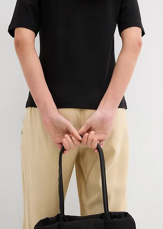 Tričko z čisté organické bavlny • černá • bonprix obchod