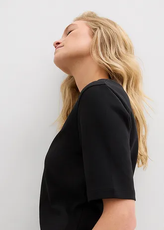 Tričko z čisté organické bavlny • černá • bonprix obchod