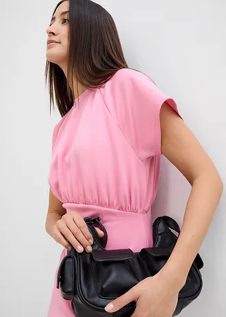 Shirtjurk met plooitjes • frambozenroze • bonprix online shop