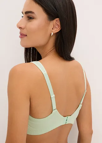 Odlehčující podprsenka bez kostic, s měkkou organickou bavlnou • světle rákosová • bonprix obchod