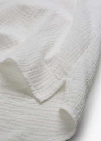 Halenka s krátkým rukávem, ze vzdušného mušelínu • přírodní bílá • bonprix obchod