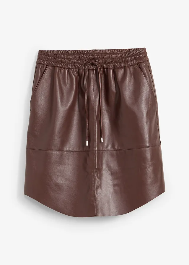 Fustă de piele nappa de miel