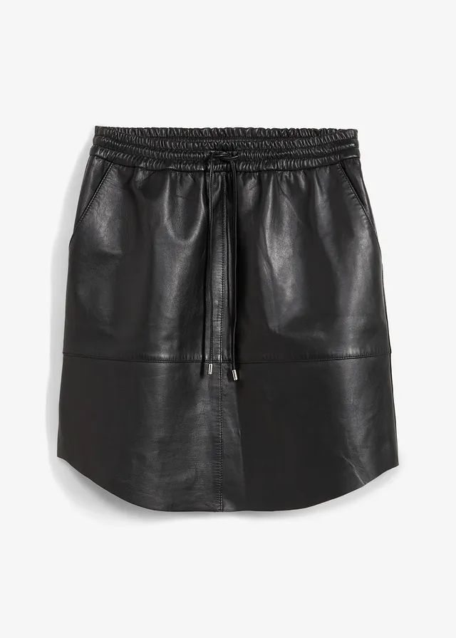 Fustă de piele nappa de miel