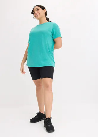 Sportovní tričko (2 ks v balení), rychleschnoucí, barva: smaragdová + černá