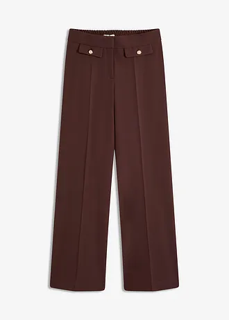 Pantalon large à pinces • marron • Boutique bonprix