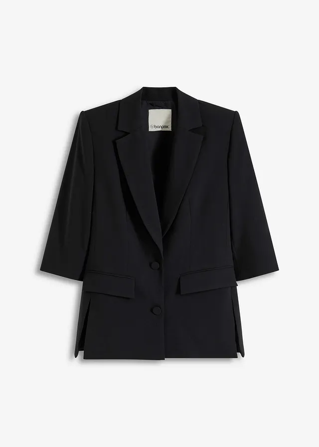 Blazer met modieus geaccentueerde schouders