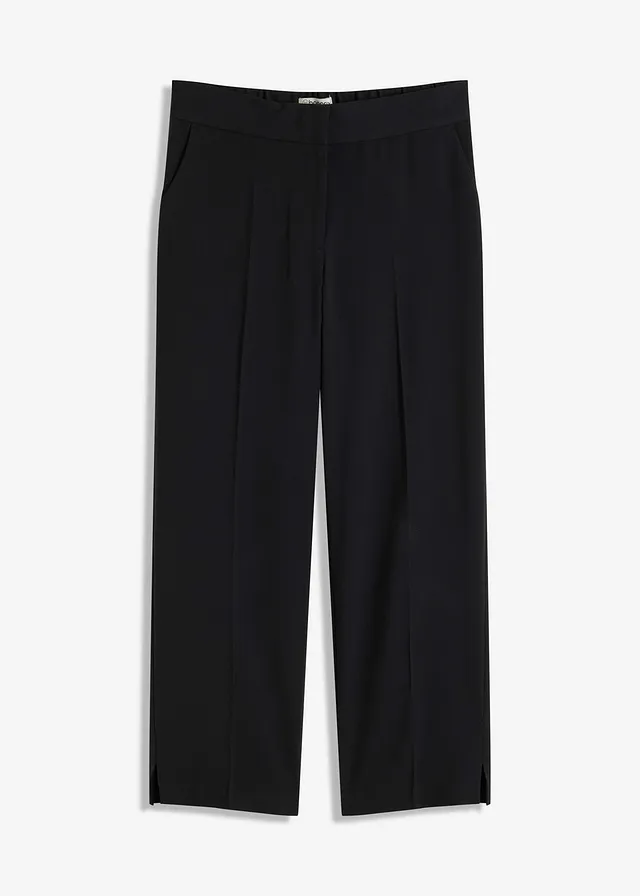 Pantalon 3/4 droit, fendu en bas