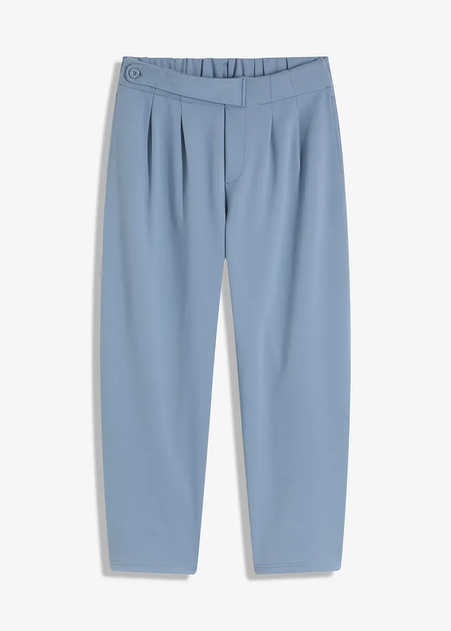 Pantaloni din jerse cu pense