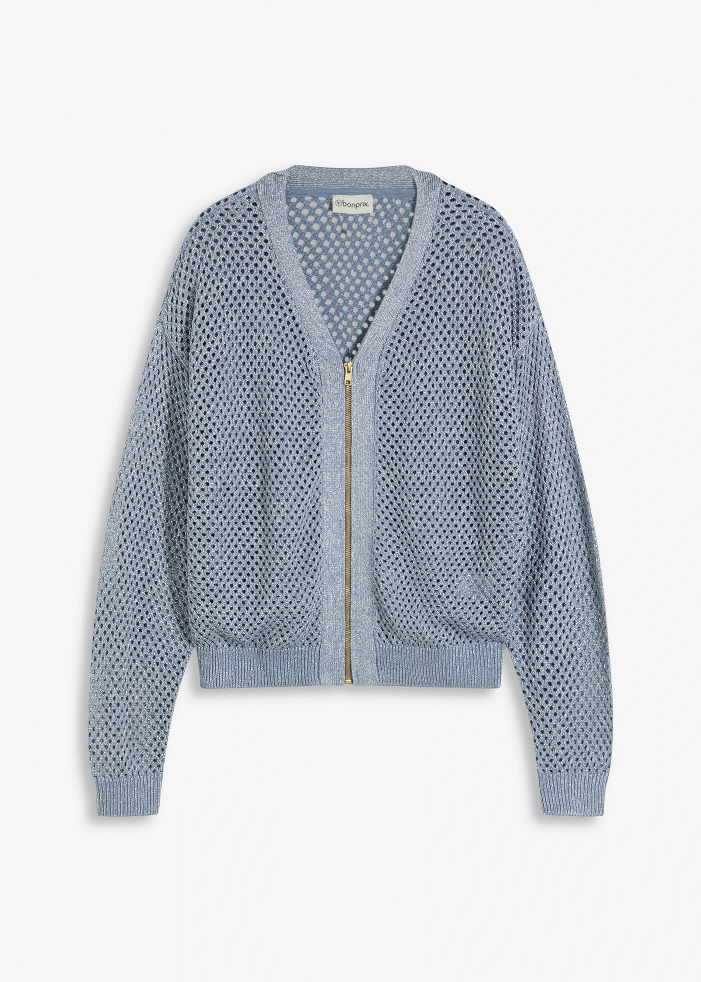 Vest • rookblauw/zilver • bonprix online shop