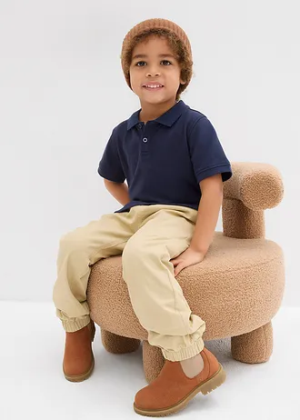 Poloshirt met korte mouwen van puur katoen • donkerblauw • bonprix online shop