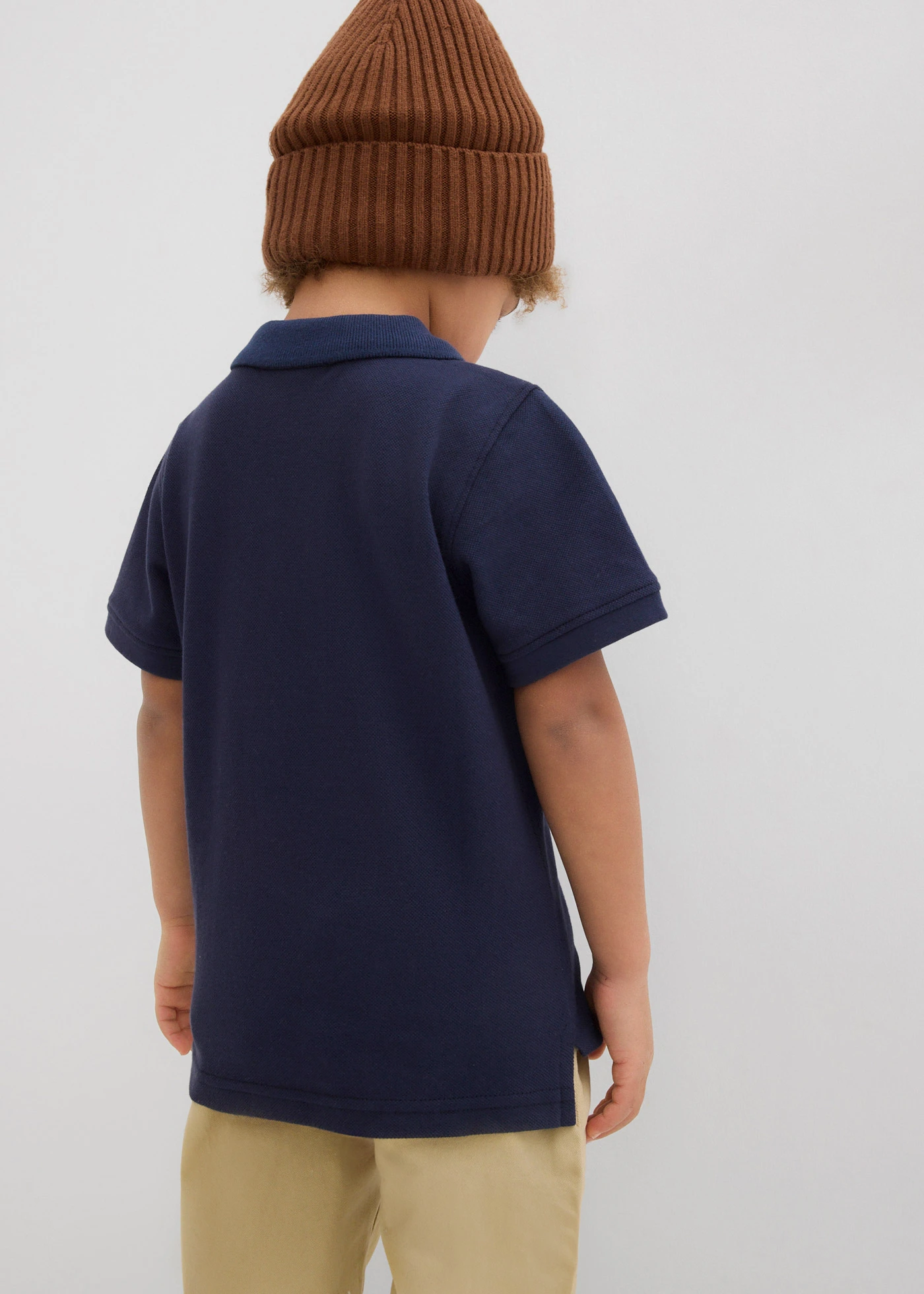 Poloshirt met korte mouwen van puur katoen • donkerblauw • bonprix online shop