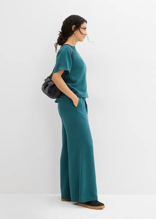 Oversized blouse met elastische zoom • pepergroen • product-page.page-title-suffix
