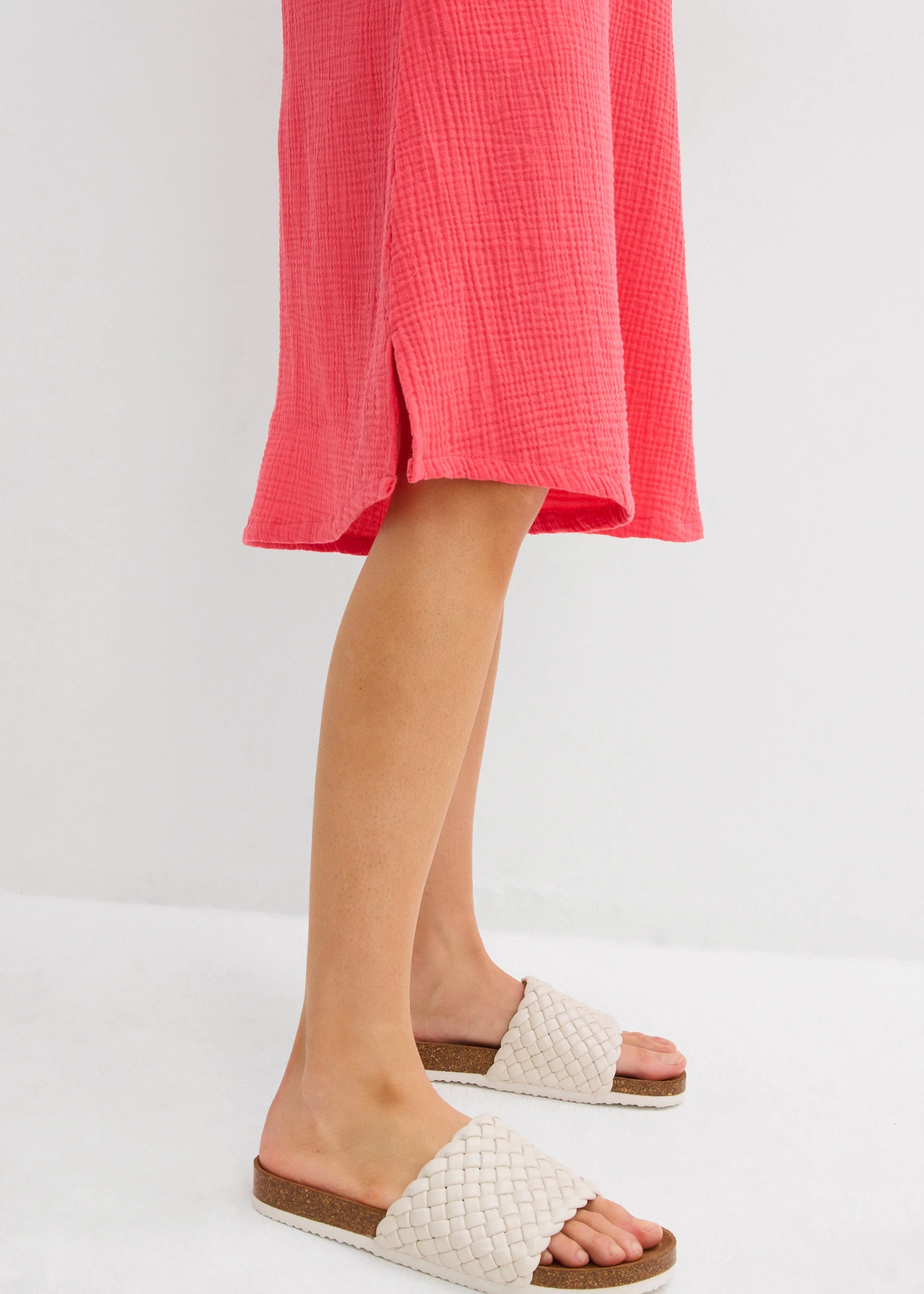 Overhemdjurk van mousseline • paradijspink • bonprix online shop