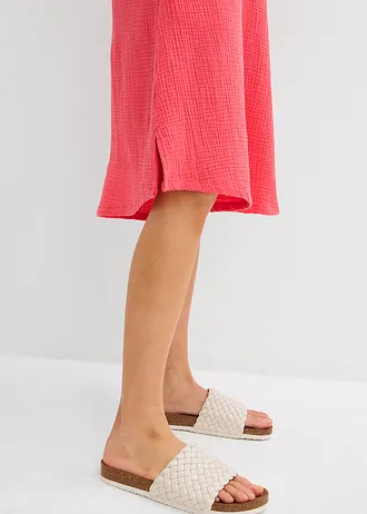 Overhemdjurk van mousseline • paradijspink • bonprix online shop