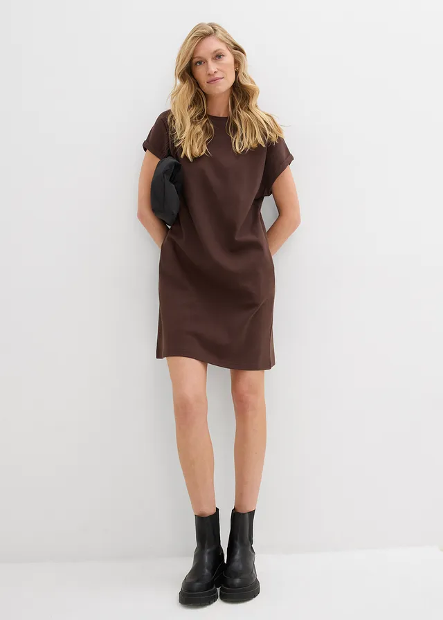 Shirtjurk van stevige interlock • donkerbruin • product-page.page-title-suffix