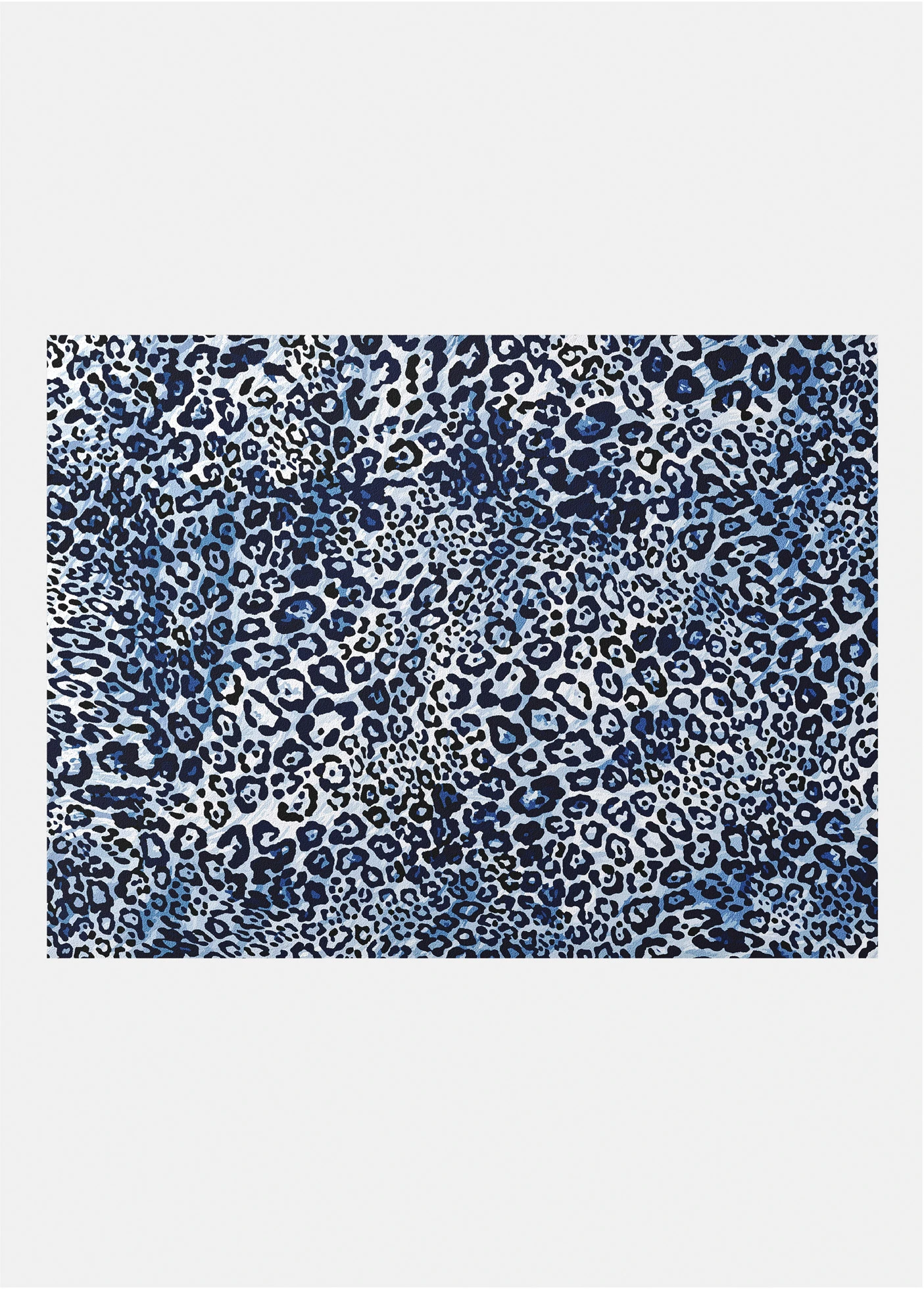Wasbare deurmat met luipaardprint • blauw met print • bonprix online shop