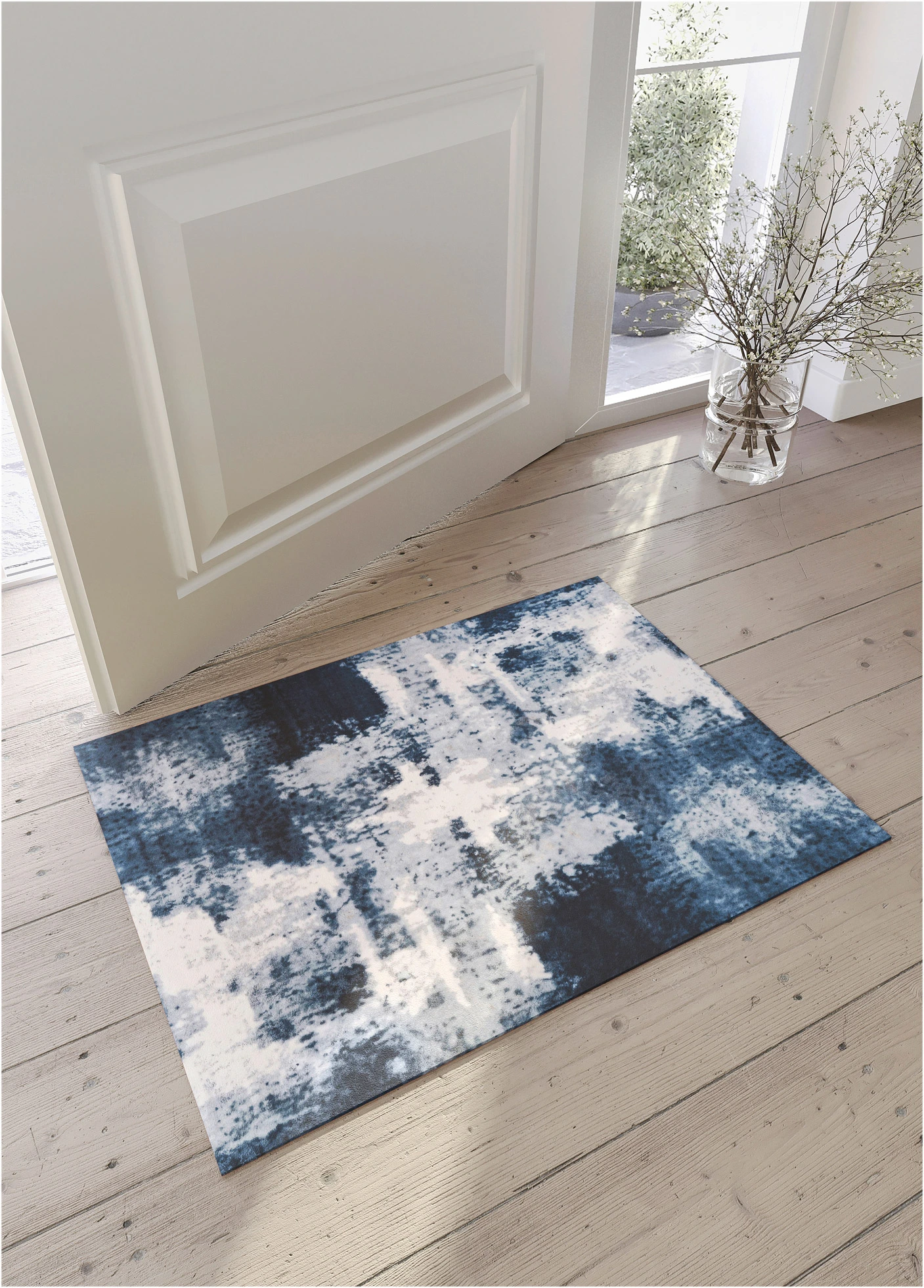 Paillasson à imprimé artistique • bleu imprimé • Boutique bonprix