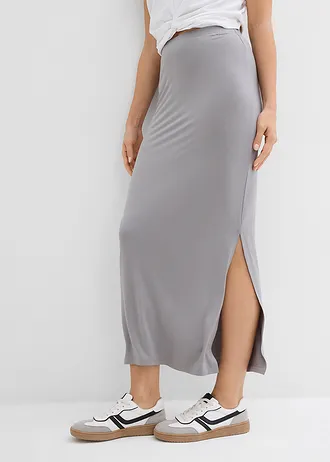 Jersey rok van zachte viscose • grijs • bonprix online shop
