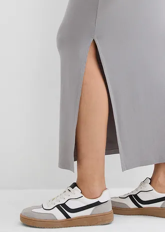 Žerzejová sukně z měkké viskózy • šedá • bonprix obchod