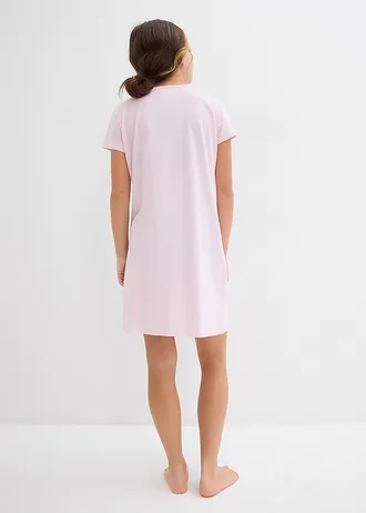 Nachthemd met biologisch katoen (set van 2) • roze+paars • bonprix online shop